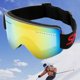 thumbnail image 2 of de esquí Mujeres Hombres Esquí Snowboard Protección de nieve de sol para patinar Deportes al aire libre Motocicleta rojo Sunnimix Gafas de esquí de snowboard, 2 of 8