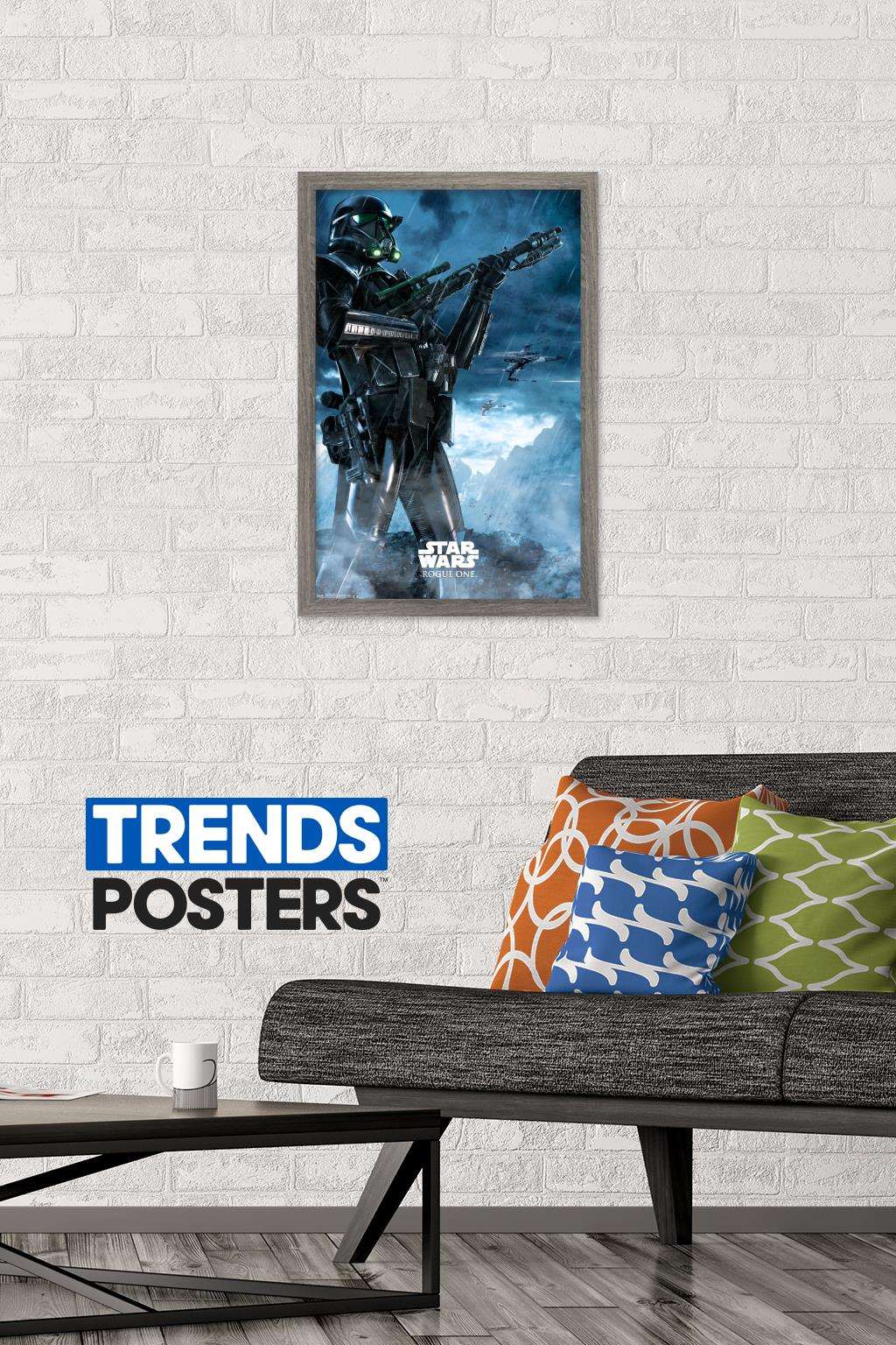 Star Wars: Rogue One - Storm Wall Poster, 14.725" x 22.375", Framed