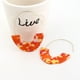 thumbnail image 5 of Pendientes exquisitos estilo vintage acrílico leopardo impresión oreja colgilla accesorio de accesorio de accesorios suministros de fiesta de San Valentín naranja 1 par Inevent AP008231-04, 5 of 7