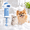 Blue, variant on L&W BROS. Dog Bath Sprayer, Pet Shower Attachment, Foam Dispenser, IPX7 Waterproof, Electric, Saves Shampoo(Blue)