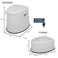 thumbnail image 2 of VINGLI Portable Toilet | Indoor Outdoor Commode w/Detachable Inner Bucket  for Camping, Boat, Van, Emergency Use (White), 2 of 6