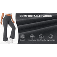 thumbnail image 4 of Rosvigor Womens Flare Yoga Pants High Waisted Bootcut Leggings No Front Seam Buttery Soft Leggings for Workout Gym Casual, 4 of 8