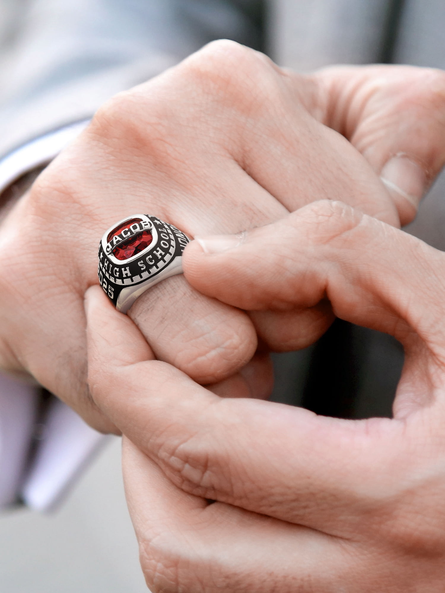 Order Now for 2025 Graduation, Freestyle Men's Personalized-Top Class Ring, Personalized, High School or College
