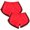 Red, variant on Jewelreauty 2 Pack Athletic Shorts for Women Elastic Waist Running Workout Active Dolphin Shorts 2025