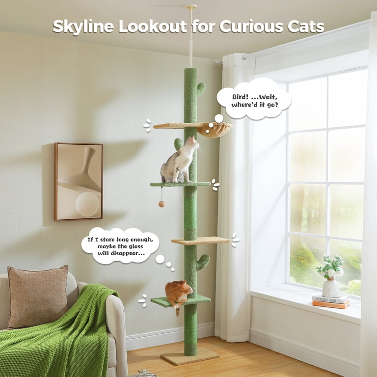 Pawz Road Tall Cactus Cat Tree, Floor-to-Ceiling photo 8