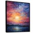 thumbnail image 2 of Designart "Infinite Horizons Colorful Sky Photo I" Nautical & Beach Floater Framed Canvas Wall Art, 2 of 7