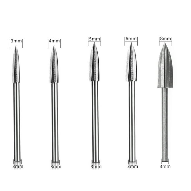 Outils Sculpture Bois Kit, 5 Pièces Gravure sur Bois Outils de Bricolage  Bois Avec Tige de