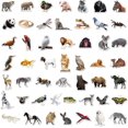 thumbnail image 2 of 50 pegatinas de animales del bosque, pegatinas de animales con fotos para niños de 2 a 12 años, resistentes al agua, 2 of 4