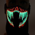 thumbnail image 3 of Máscara de Luz de Control de Sonido LED Ormromra Luz Fría EL Facial (B), 3 of 8