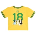 thumbnail image 5 of Bluey Little Boys' Graphic T-Shirt and Athletic Mesh Shorts Set Yellow and Green Soccer Bluey, Honey, and Mackenzie, 5 of 7