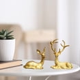 thumbnail image 4 of Escultura de Reno de resina Soledad decoración para hogar, 4 of 9