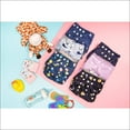 thumbnail image 3 of Simple Being Reusable Cloth Diapers, Double Gusset, One Size Adjustable, Washable Soft Absorbent, Waterproof Cover, Eco-Friendly Unisex Baby Girl Boy, six 4-Layers Microfiber Inserts (Constellation), 3 of 5