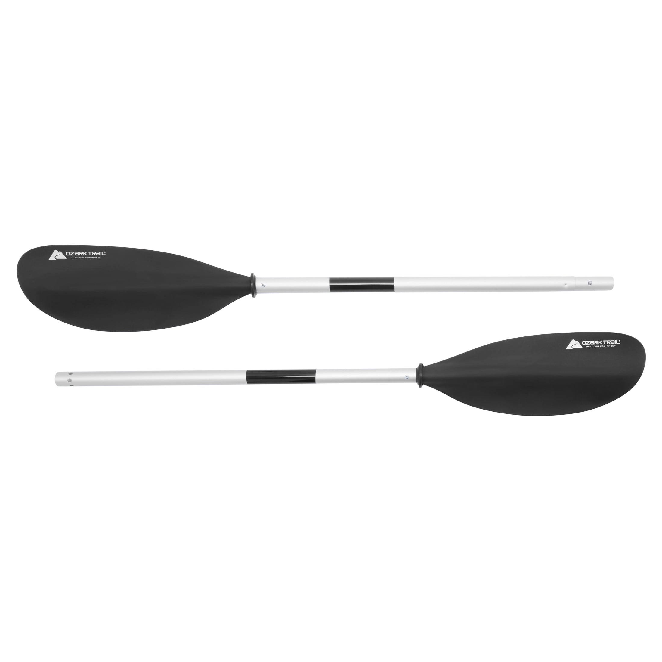Ozark Trail Black Aluminum and Plastic Adjustable 2-Piece Kayak Paddles, 90"
