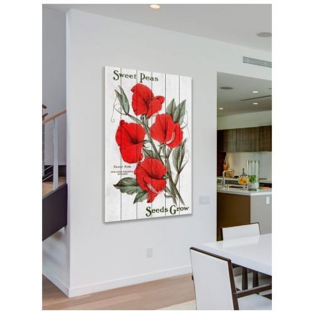 Marmont Hill "Seed Art 3-2" Painting Print on White Wood