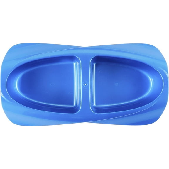 Van Ness Lightweight Cat Food Double Dish, Blue, Small