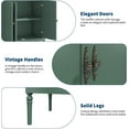 thumbnail image 5 of 59" Sideboard Buffet Cabinet with Storage, Vintage Coffee Bar Cabinet with 4 Doors & Adjustable Shelves for Living Room, Kitchen, Hallway, Green, 5 of 9