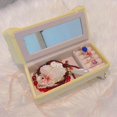 thumbnail image 4 of Chic Jewelry Storage Case for Girls Women layer portable Rings Necklace Sofa Cream Yellow, 4 of 7