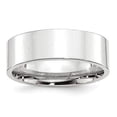 thumbnail image 4 of 14K White Gold 7mm Standard Flat Comfort Fit Band Ring Size 10, 4 of 7