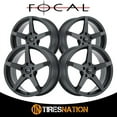 thumbnail image 3 of Focal 455U F-55 Black Machined Wheel Rim, 16" x 7" 5 x 100mm +40mm, 3 of 5