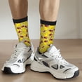 thumbnail image 6 of KLL Duck with Star Sunglasses Print Cool Socks Men's Women's Crew Socks Funny Crazy Novelty Stockings, 6 of 6