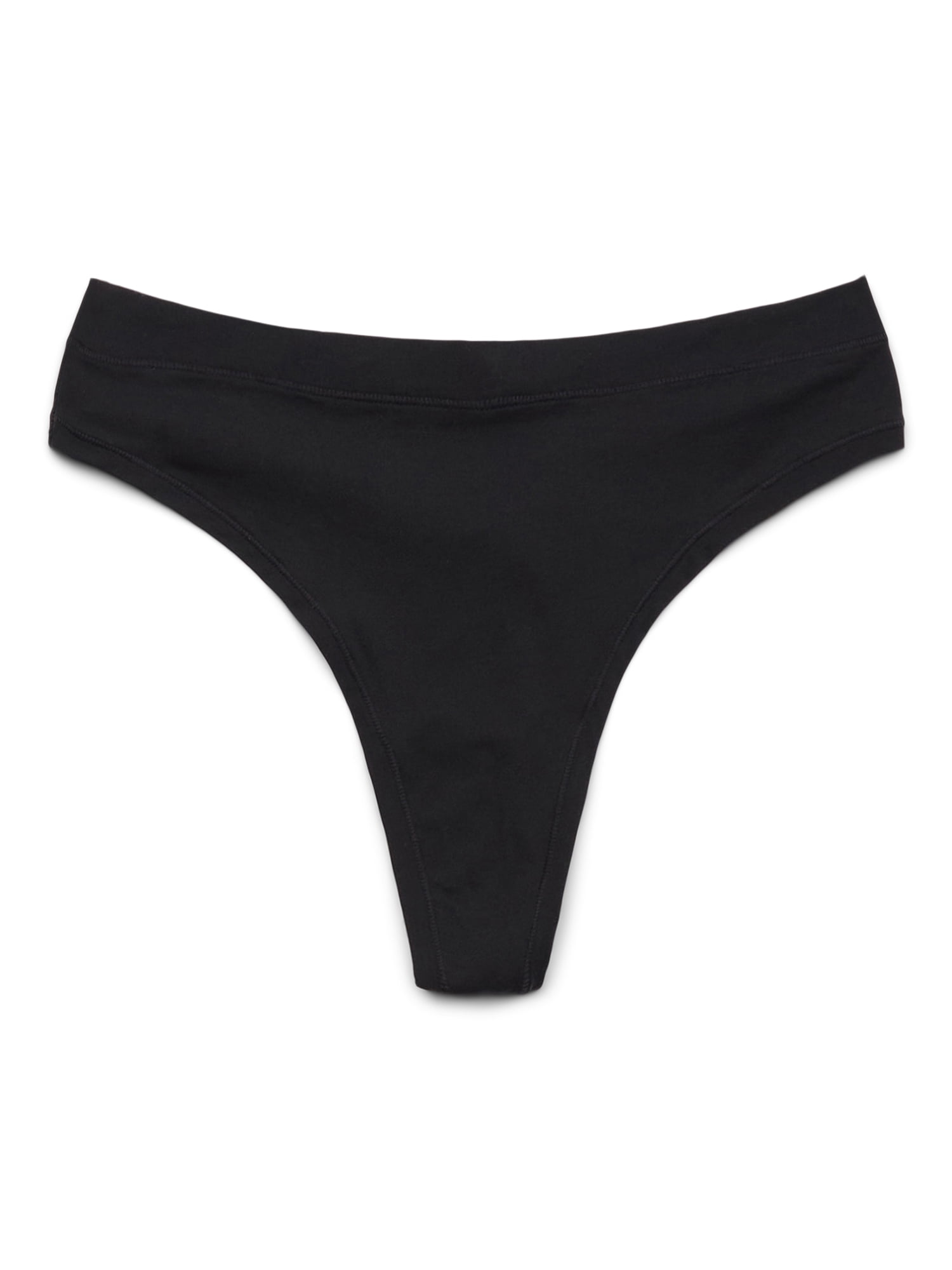 No Boundaries Fit Stretch Thong Panties, 3-Pack, Women's XS-XXXL