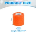 thumbnail image 2 of Uxcell Self Adhesive Bandage Wrap Elastic Self Adherent Self Breathable Wrap Tape for Sport Stretch Athletic Wrist Ankle Bright Orange 177" x 2", 2 of 7