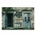 thumbnail image 1 of Rustic Cutting Board, Doors of Old Rock House French Frame Details in Countryside European Past Theme, Decorative Tempered Glass Cutting and Serving Board, Small Size, Teal Grey, by Ambesonne, 1 of 1