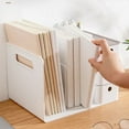 thumbnail image 3 of serony Book Storage Box Holder Bookend Drawers Business Multipurpose Plastic Brush for Dormitory Pen Pencils Organizing Gray, 3 of 9