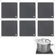 thumbnail image 1 of Paquete de 6 salvamanteles de silicona para ollas y sartenes calientes, almohadilla caliente de silicona multiusos antideslizante y resistente al calor, 1 of 5