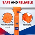 thumbnail image 4 of MOCA 4-Pack Soft Loop Tie Down Straps 4,000 Load Capacity & 12,000 Lbs Breaking Strength 1.6 x 17 inches Heavy Duty Tie Down Straps for Securing ATV, UTV, Motorcycles, Scooters & Dirt Bikes(Orange), 4 of 8