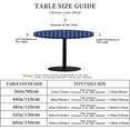 thumbnail image 2 of Round Fitted Tablecloth with Elastic Edge Design Table Cover Waterproof Stain-Resistant Wipeable Table Cloth Best for 38"-42" Round Tables for Outdoor Indoor Stars, 2 of 4