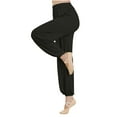 thumbnail image 5 of biudgviw Harem Pants for Women Cinch Bottom Elastic High Waisted Loose Dance Pants Solid Color Soft Sports Yoga Pants, 5 of 5