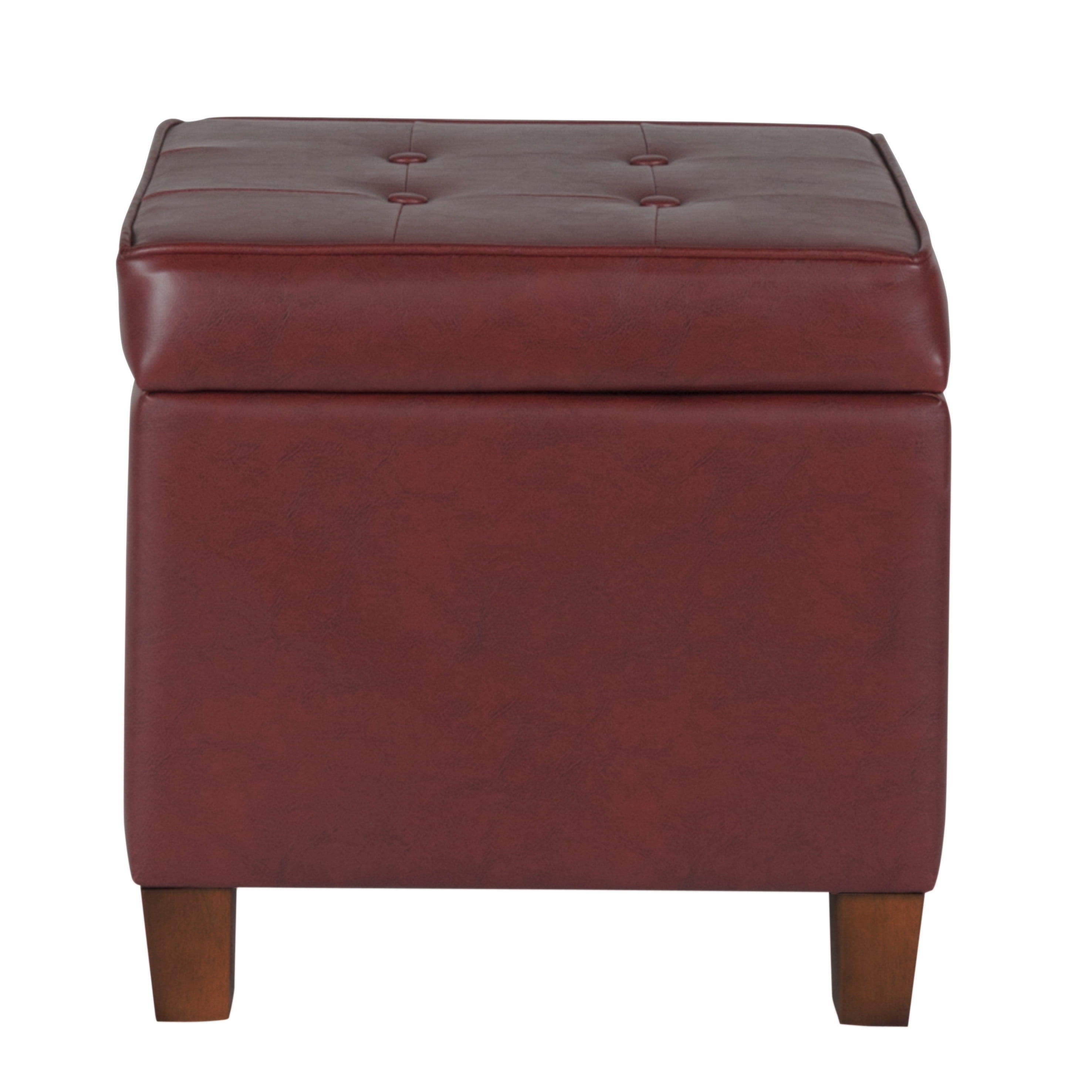 HomePop Square Tufted Storage Ottoman, Multiple Colors