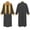 Black, variant on Men Church Robe Long Sleeve Stand-Collar Medieval Gowns Costume Unisex Metallic Gold Trim Church Choir Robes