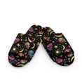 thumbnail image 2 of COEQINE Skull Moon Star Winter Slippers for Women, Halloween Fuzzy Slippers Comfortable Open Toe Home Shoes Lightweight Warm Indoor House Slides for Trip Hotel Bedroom, 38-39, 2 of 7