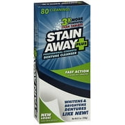 Stain Away Plus Denture Cleanser 8.10 oz (Pack of 2)
