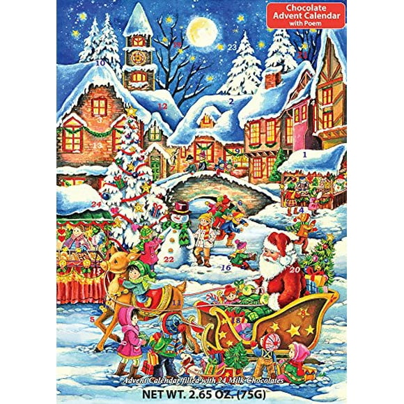 Santas Here Chocolate Advent Calendar 2.65 oz (75 g)