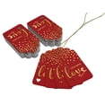 thumbnail image 3 of Inkdotpot 50 Pack Real Gold Foil Paper Tags Made With Love Text Favor Hang Tag, 3 of 6
