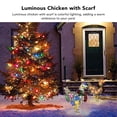 thumbnail image 4 of Luminous Chicken, Colorful Light Easy To Install Weather  Battery Powered Light Up Chicken Decorative Acrylic With Scarf For Yard, 4 of 8