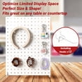 thumbnail image 7 of Pegboard,ENJOYWOOD Metal Freestanding Pegboard Display Stand with 12 Peg Hooks for Home & Craft Shows & Fairs,White, 7 of 7