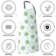 thumbnail image 5 of Pofeuu Kawaii Frogs Print Waterproof Apron with Pockets Adjustable Cooking Aprons Kitchen Bib for Baking Household Cleaning, 5 of 8