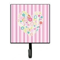 Flowered Heart Leash or Key Holder