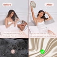 thumbnail image 5 of HBlife Adjustable Double Layer Silk Satin Sleeping Hair Bonnet, Champagne, Large, 5 of 6