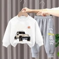 thumbnail image 2 of xaweyi Fall Baby Boy Pant Set Toddler Crewneck Long Sleeve Pullover Sweatshirt Sweatpant 2Pcs Winter Outfits Clothes,Sizes 12-18 Months, 2 of 7