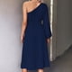 thumbnail image 2 of Vestido, Corte Casual Vestido Abertura Poliéster Cintura Alta Un Hombro Para Fiestas ANGGREK Otros, 2 of 5
