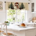 thumbnail image 2 of AshasdS Snowman Winter Window Valance Christmas Curtain Valance Holiday Seasonal Window Decor Home Decoration, 2 of 5