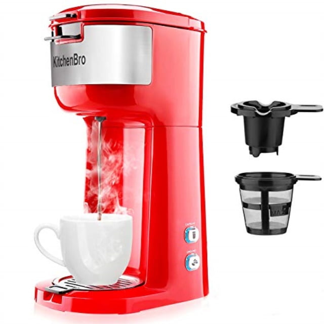 Single Serve Coffee Maker for KCup Pod & Ground Coffee, Small Size