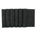 thumbnail image 2 of Juego de 8 unidades de vinilo tejido para mesa de comedor, de la marca Placemats, color negro, 2 of 8
