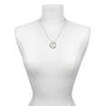 thumbnail image 3 of Delight Jewelry Silvertone Large Greek Letter - Sigma - Joy Ring Charm Necklace, 18", 3 of 4