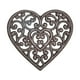 thumbnail image 1 of Salvamanteles de hierro fundido, almohadilla de metal rústico resistente para ollas calientes, salvamanteles vintage para placas calientes Corazón, 1 of 9
